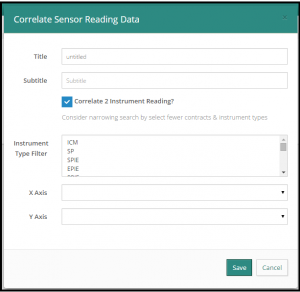Correlate sensor reading data